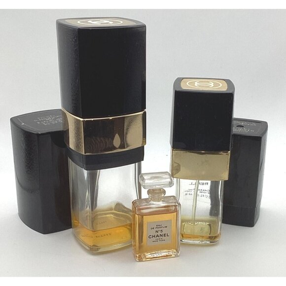Chanel No. 5 Original .25 Perfume PLUS Collectible Bottles, FREE Box - Picture 6 of 15